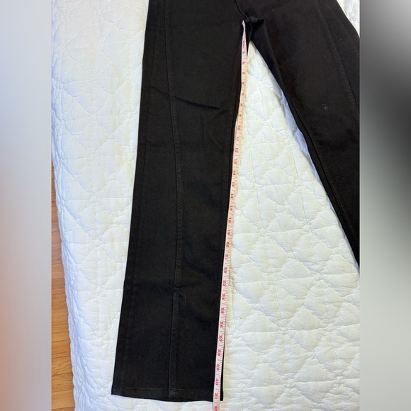 NWT MAJE High Waisted Black Jeans With Split at the Front Size Small - Picture 6 of 12